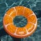 CocoNut Float 42" Tangerine Orange Glitter Pool Float Ring
